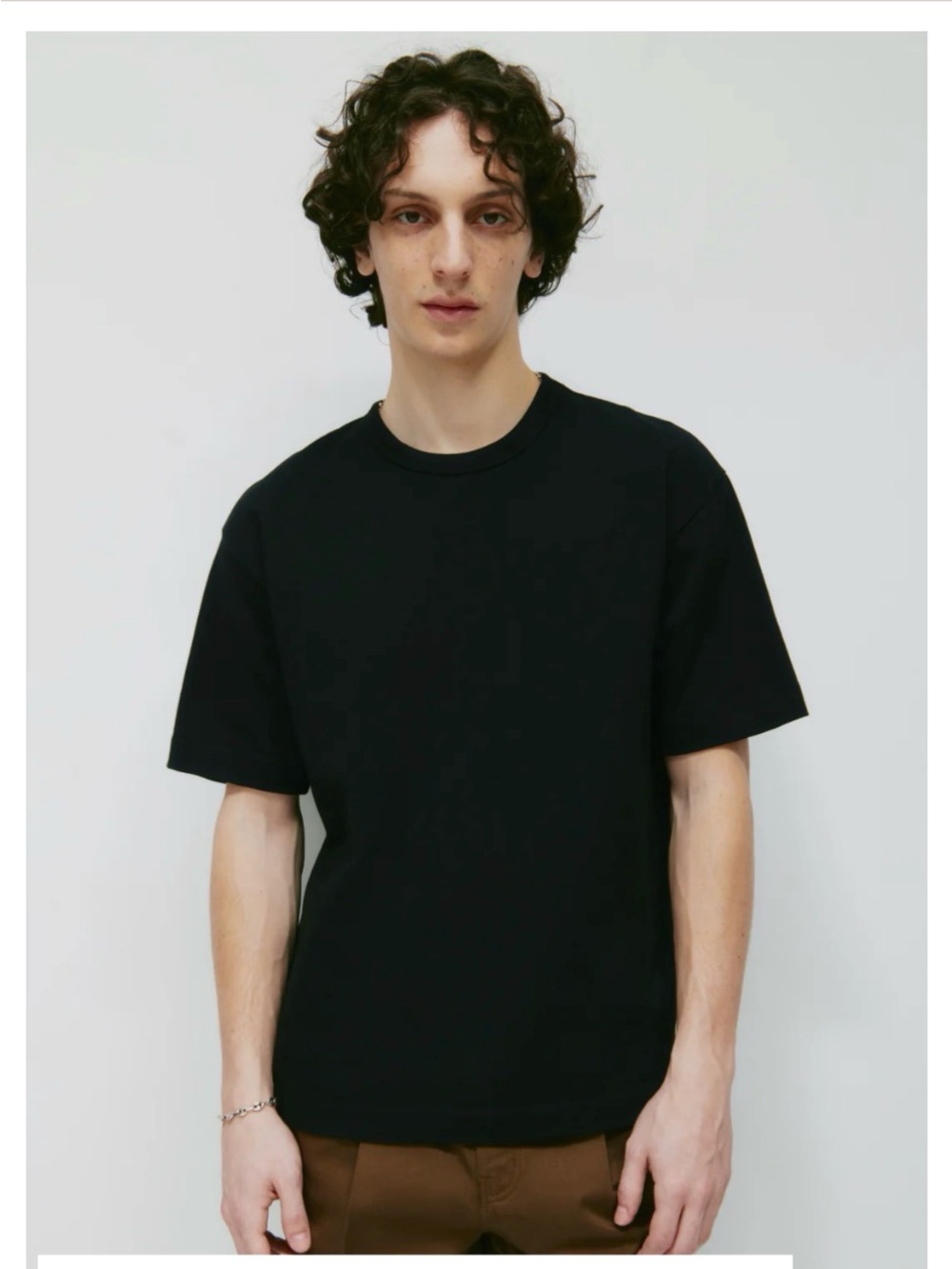 KOTN Black Short Sleeve Crew Neck Tee Heavyweight